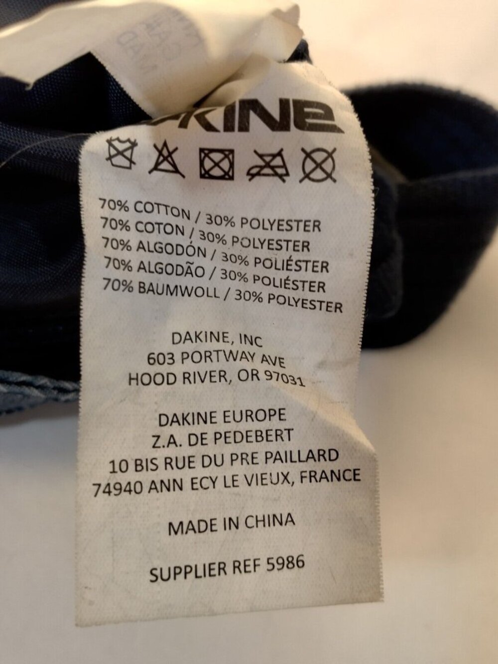 Dakine Crossbody Purse Southwest Blue Chambray Shoulder Bag 8x9.5" - Picture 7 of 15